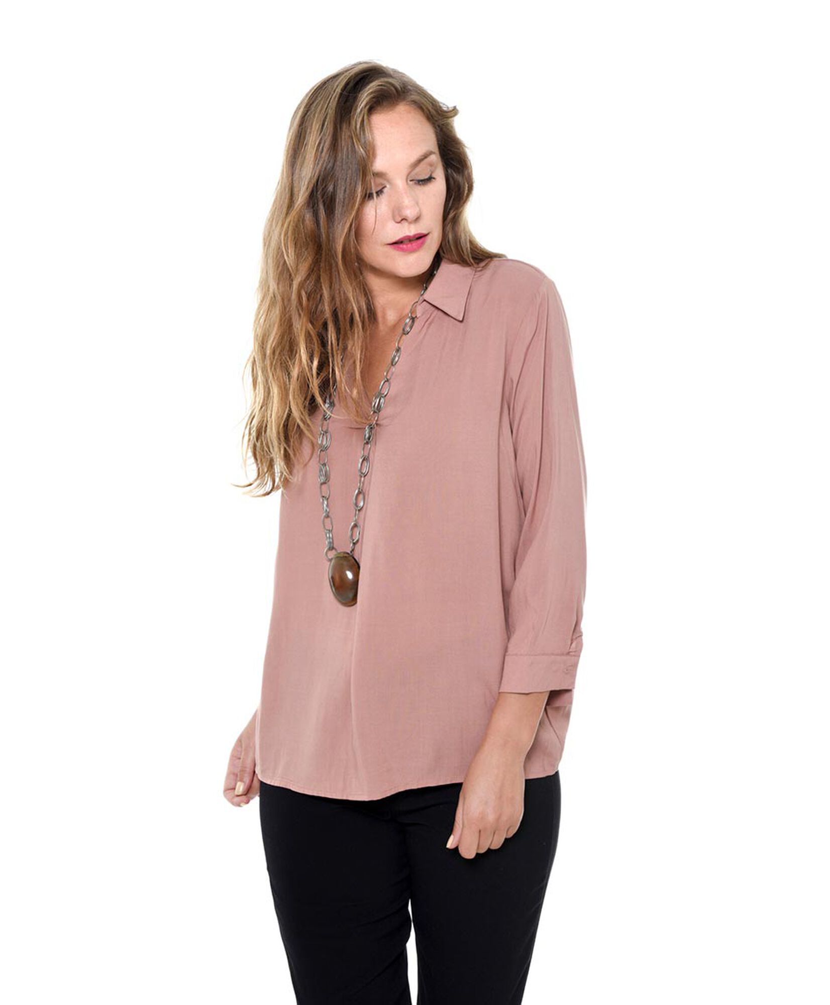 Blusa camisera lisa Blusa camisera lisa