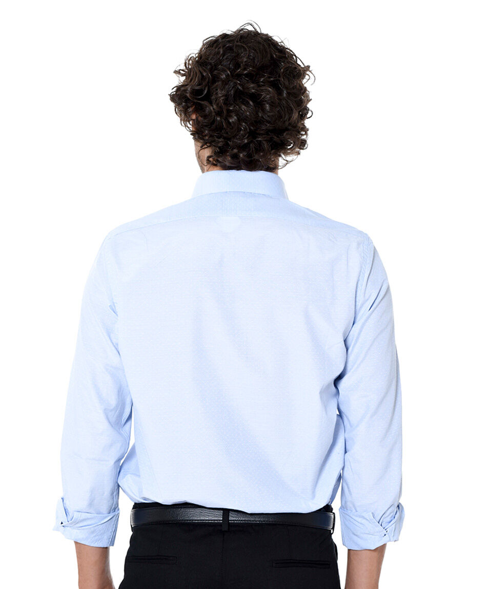 Camisa manga larga dobby