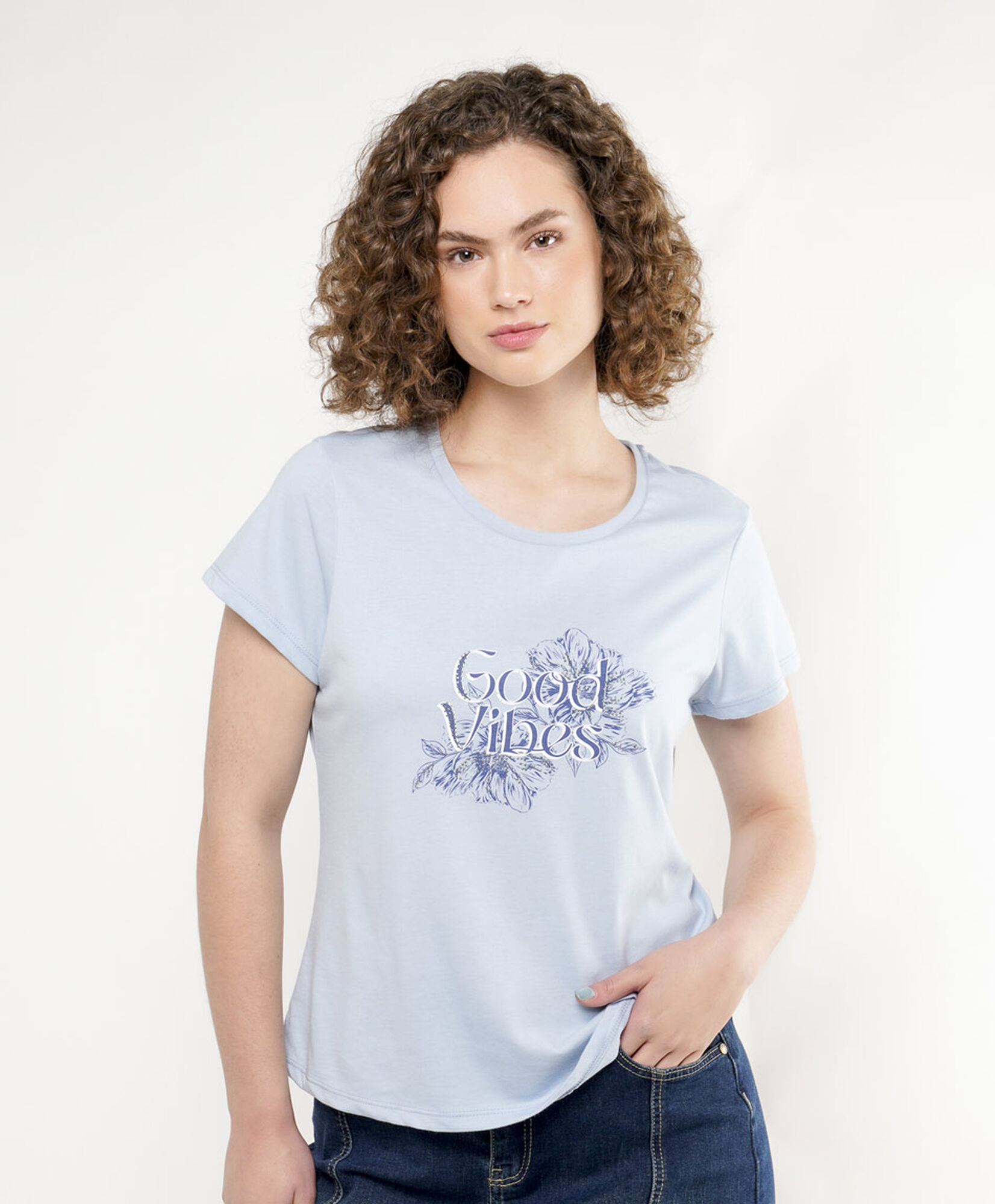 Polera mujer good vibes Polera mujer good vibes