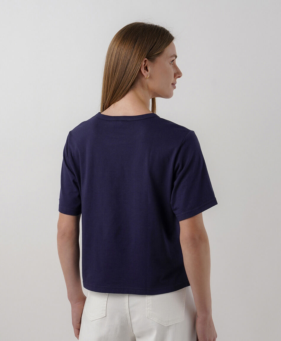 Polera mujer flor margarita