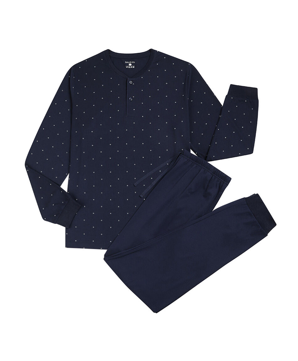 Pijama hombre circulos en contraste