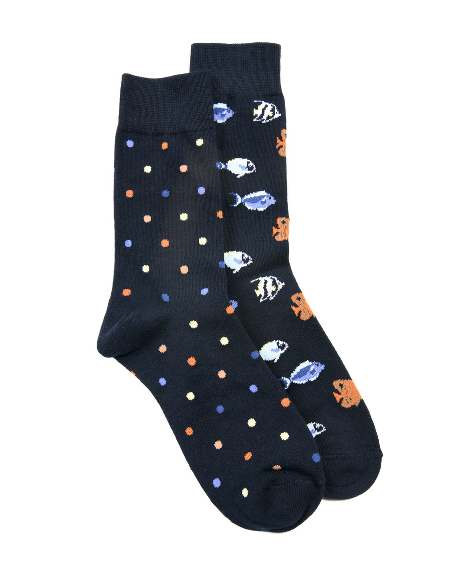 Set 2 calcetines hombre peces puntos Set 2 calcetines hombre peces puntos