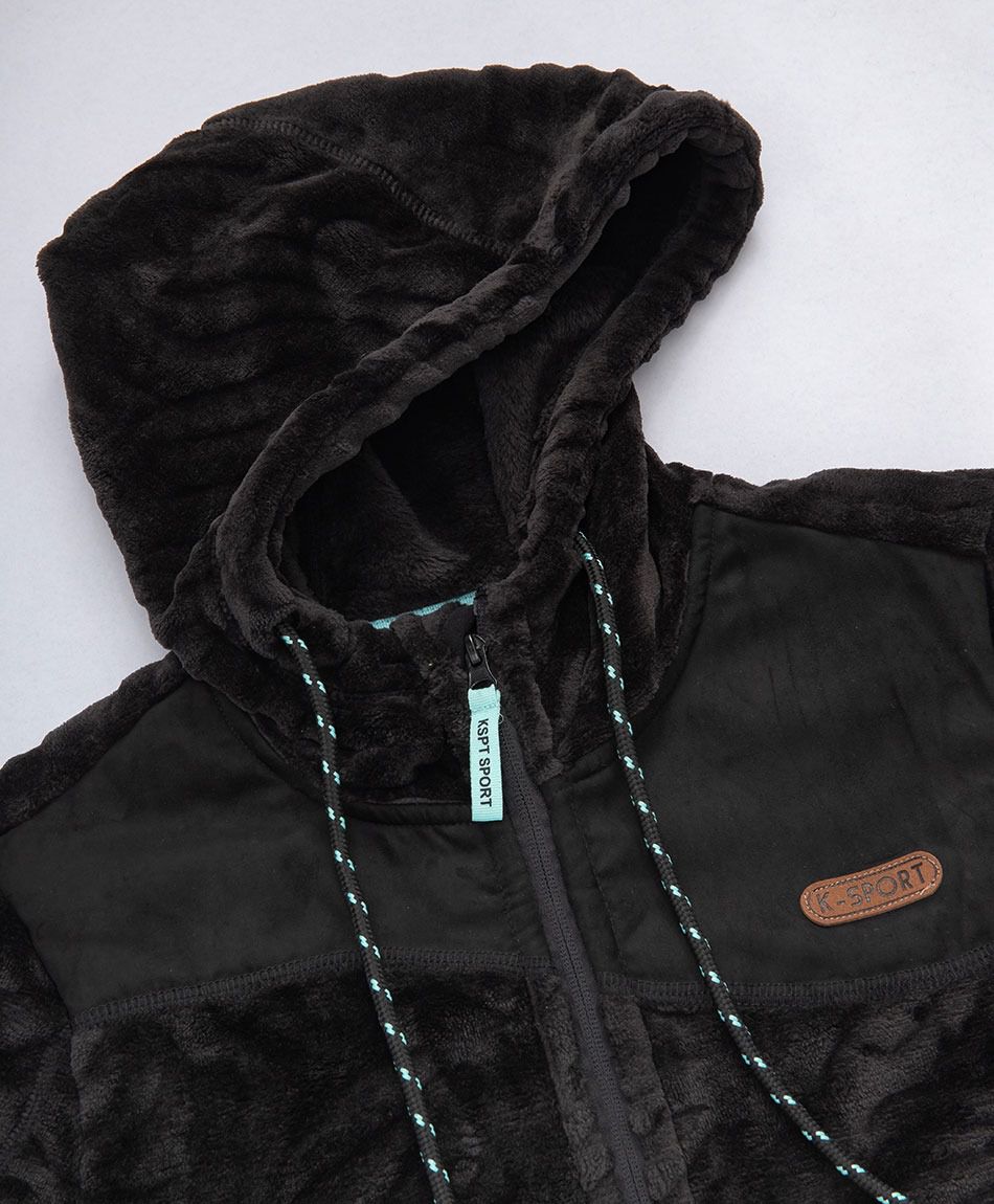 Polar deportivo mujer textura negro