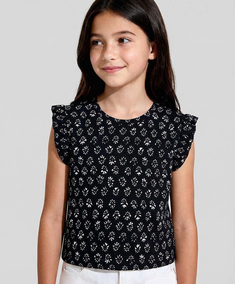 Polera ni&ntilde;a textura