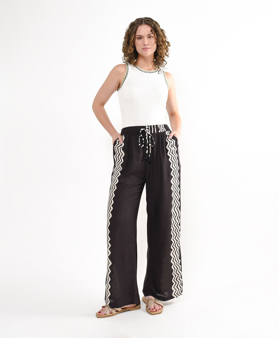 Pantal&oacute;n mujer dise&ntilde;o chevron