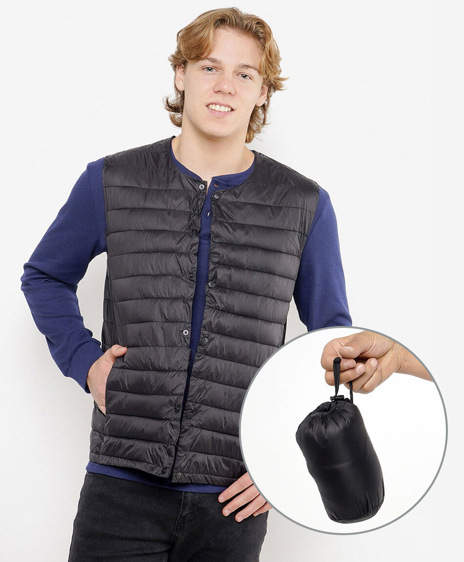 Parka hombre sin mangas acolchada