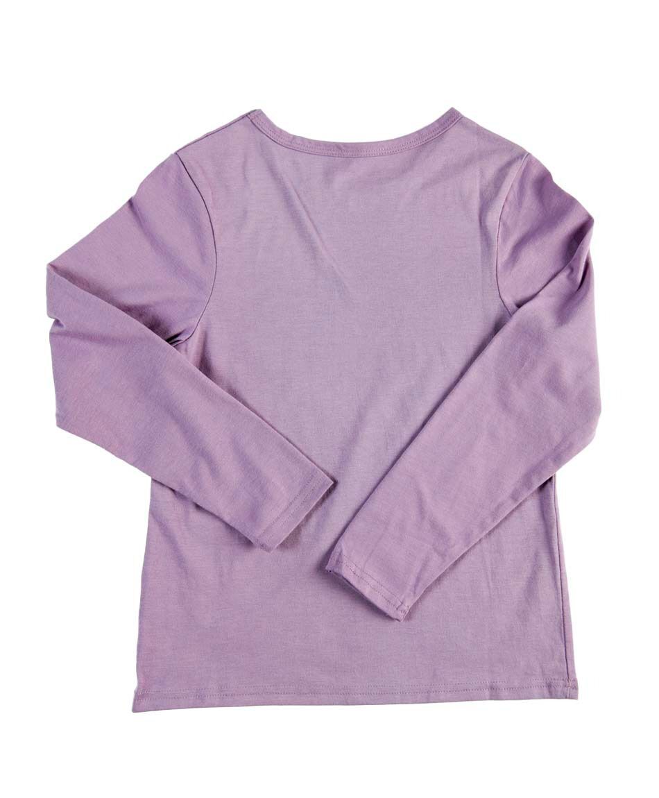 Polera ni&ntilde;a b&aacute;sica manga larga