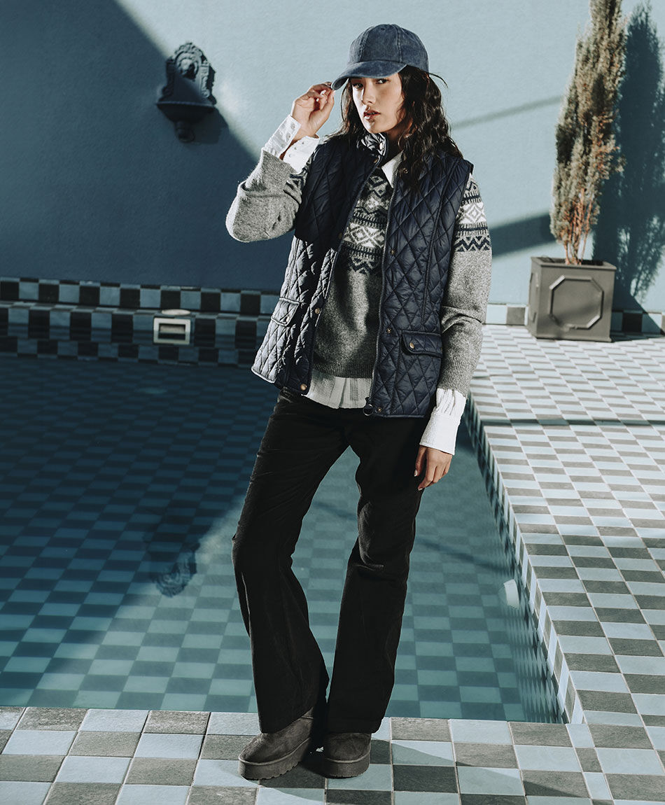 Pantal&oacute;n mujer corderoy flare
