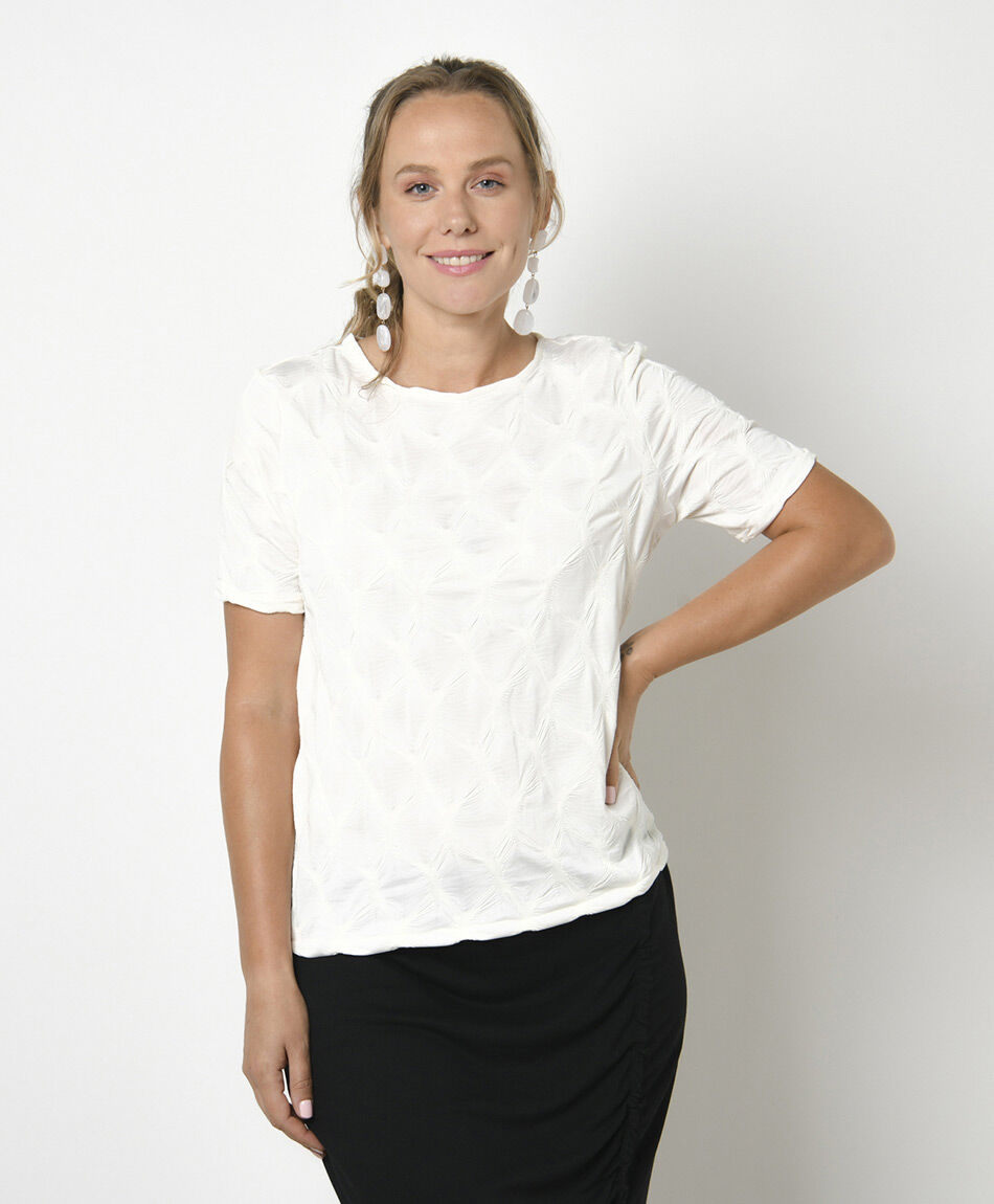 Polera mujer con textura