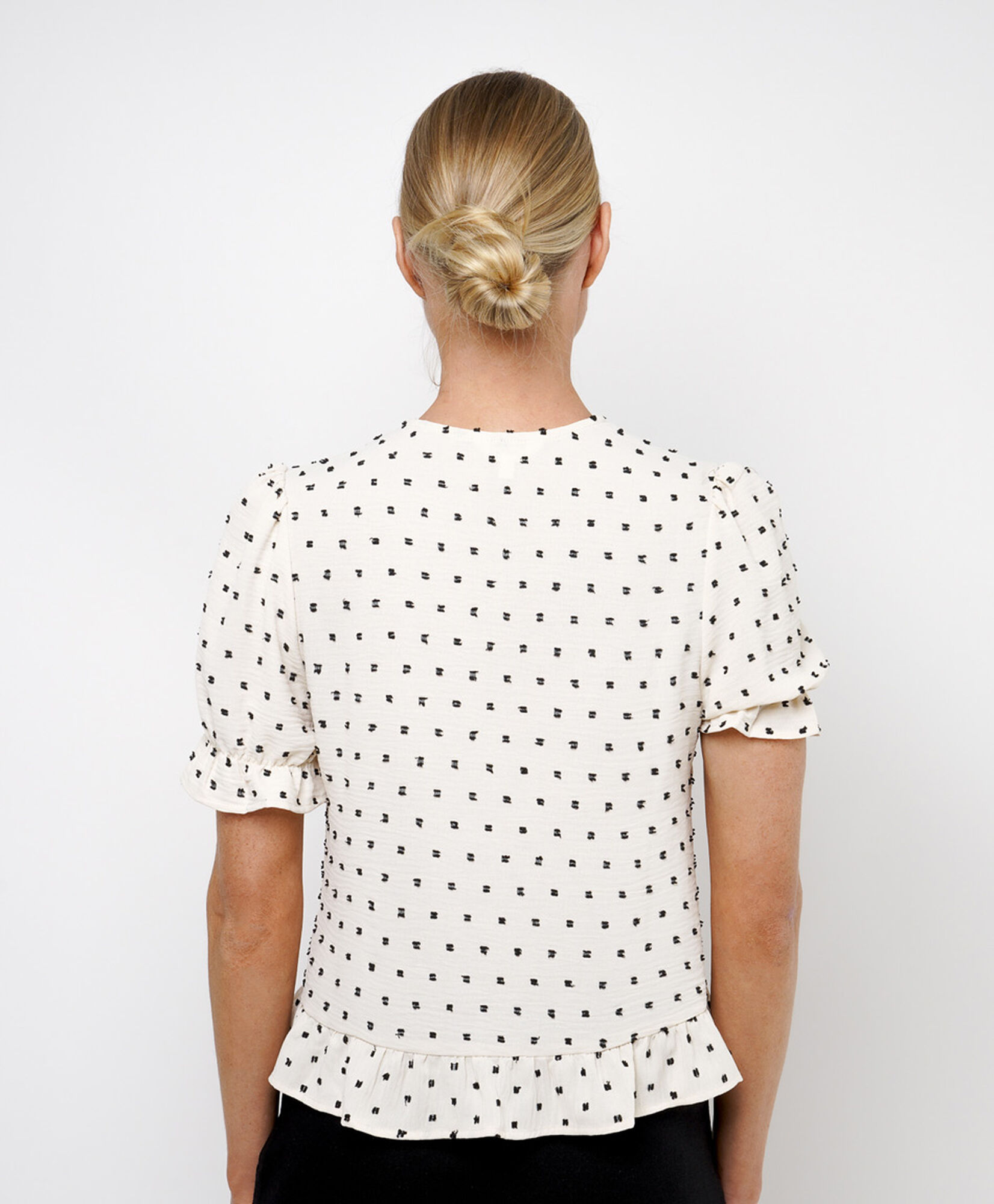 Blusa mujer puntos lazo Blusa mujer puntos lazo