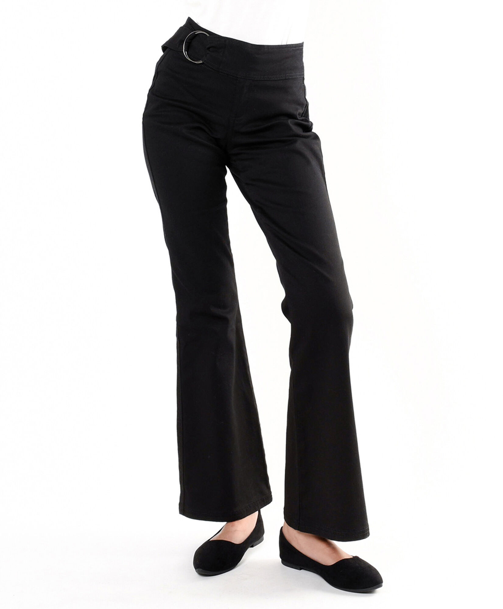 Jeans mujer cinturón negro flare Jeans mujer cinturón negro flare