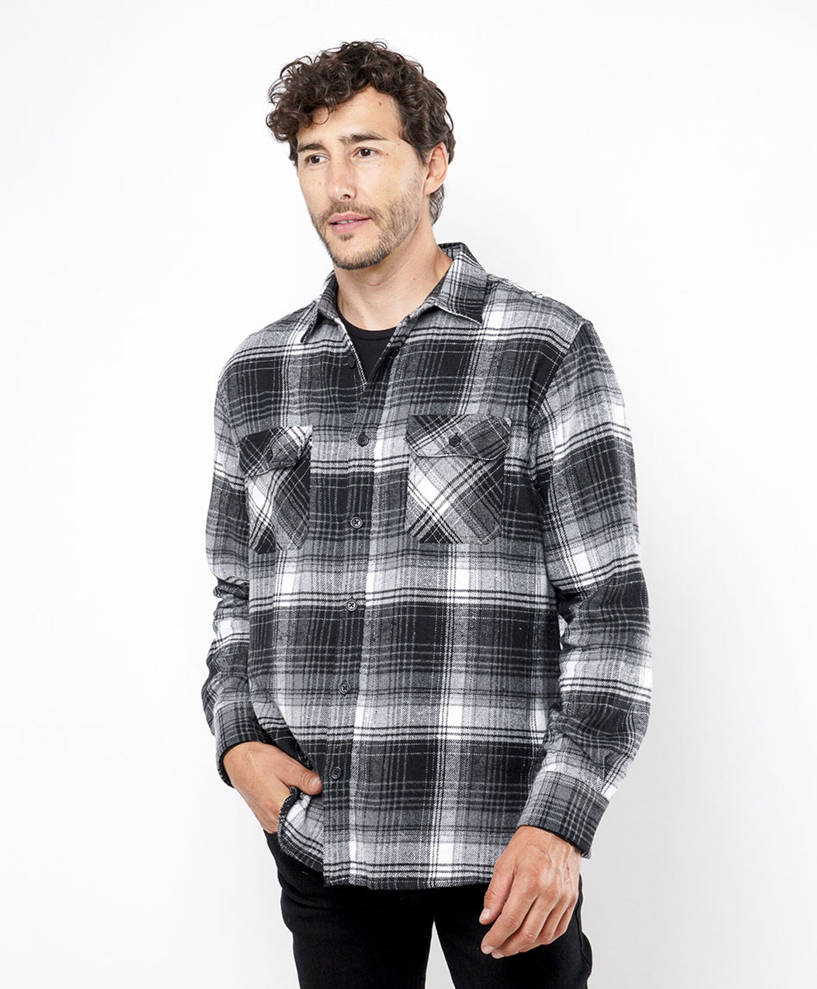 Chaqueta hombre leñadora gris Chaqueta hombre leñadora gris