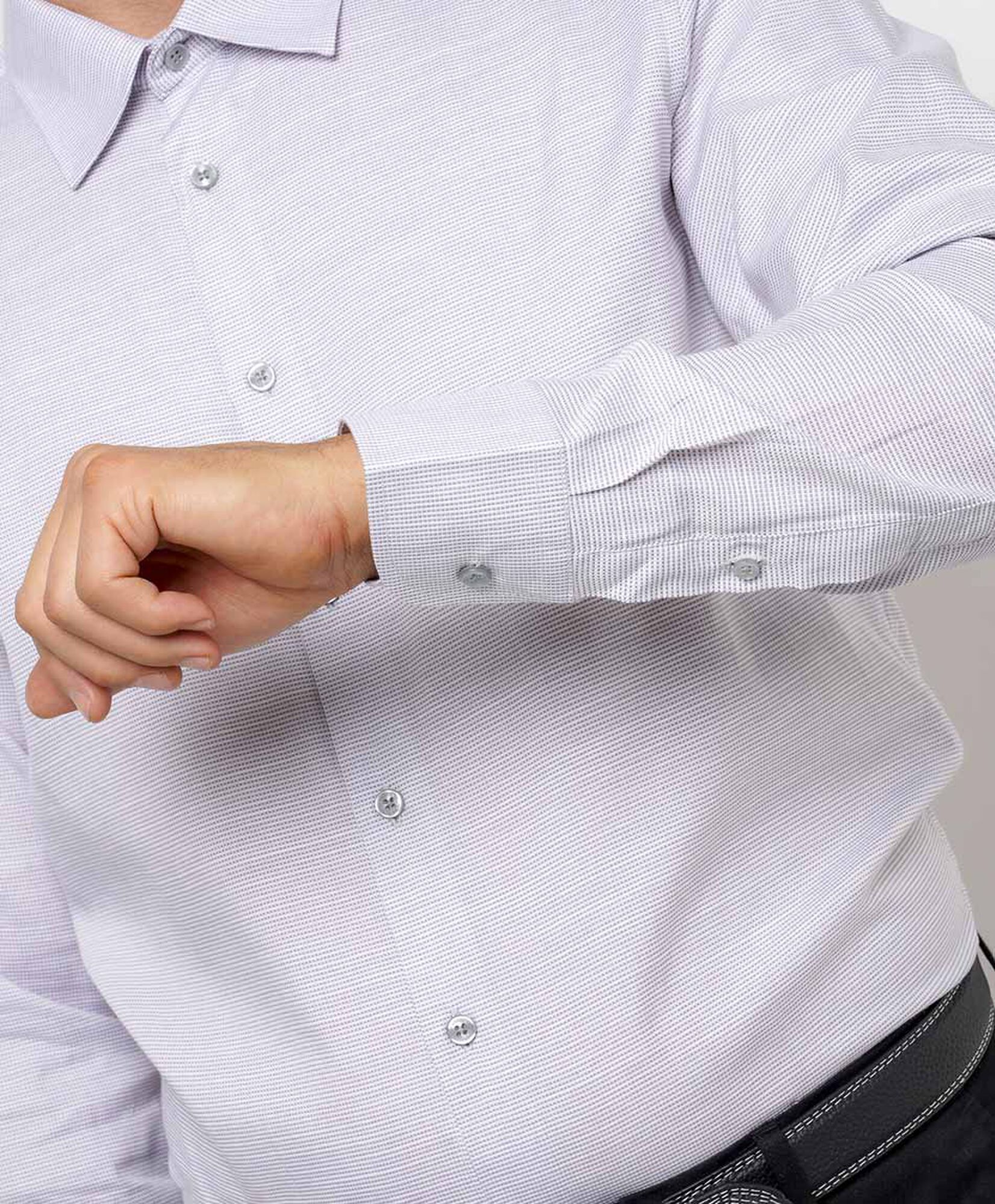 Camisa hombre formal mini líneas Camisa hombre formal mini líneas