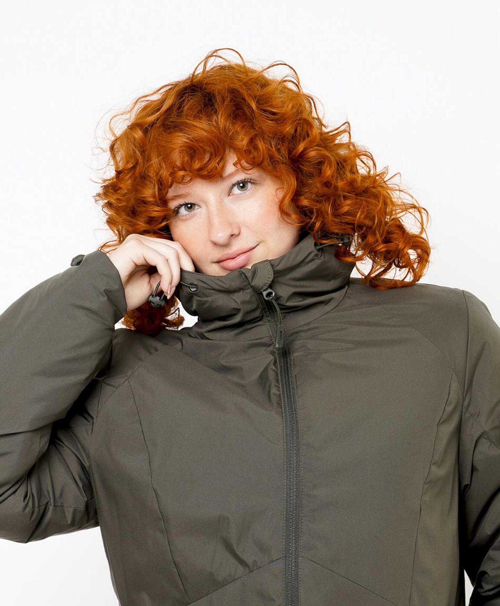 Parka mujer larga lisa verde Parka mujer larga lisa verde