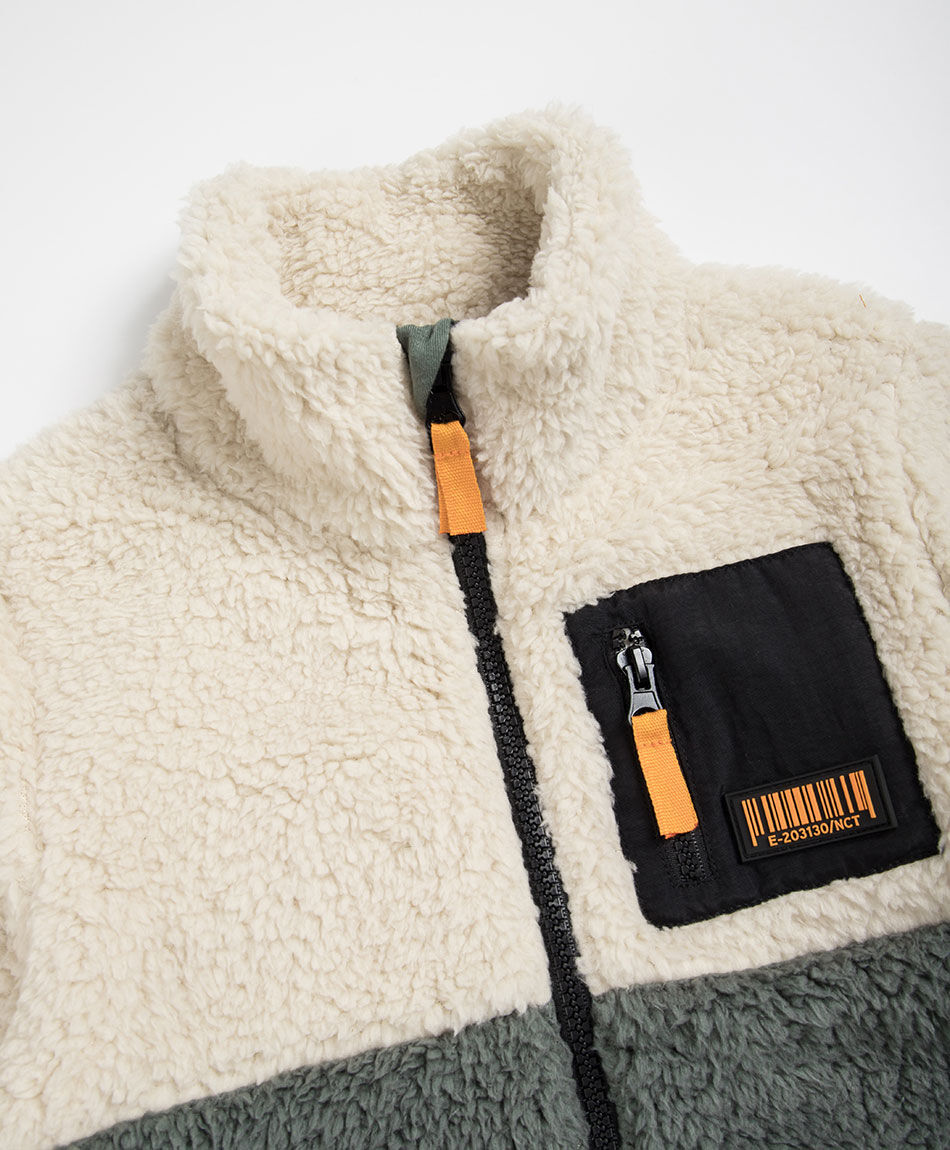 Poler&oacute;n beb&eacute; sherpas beige