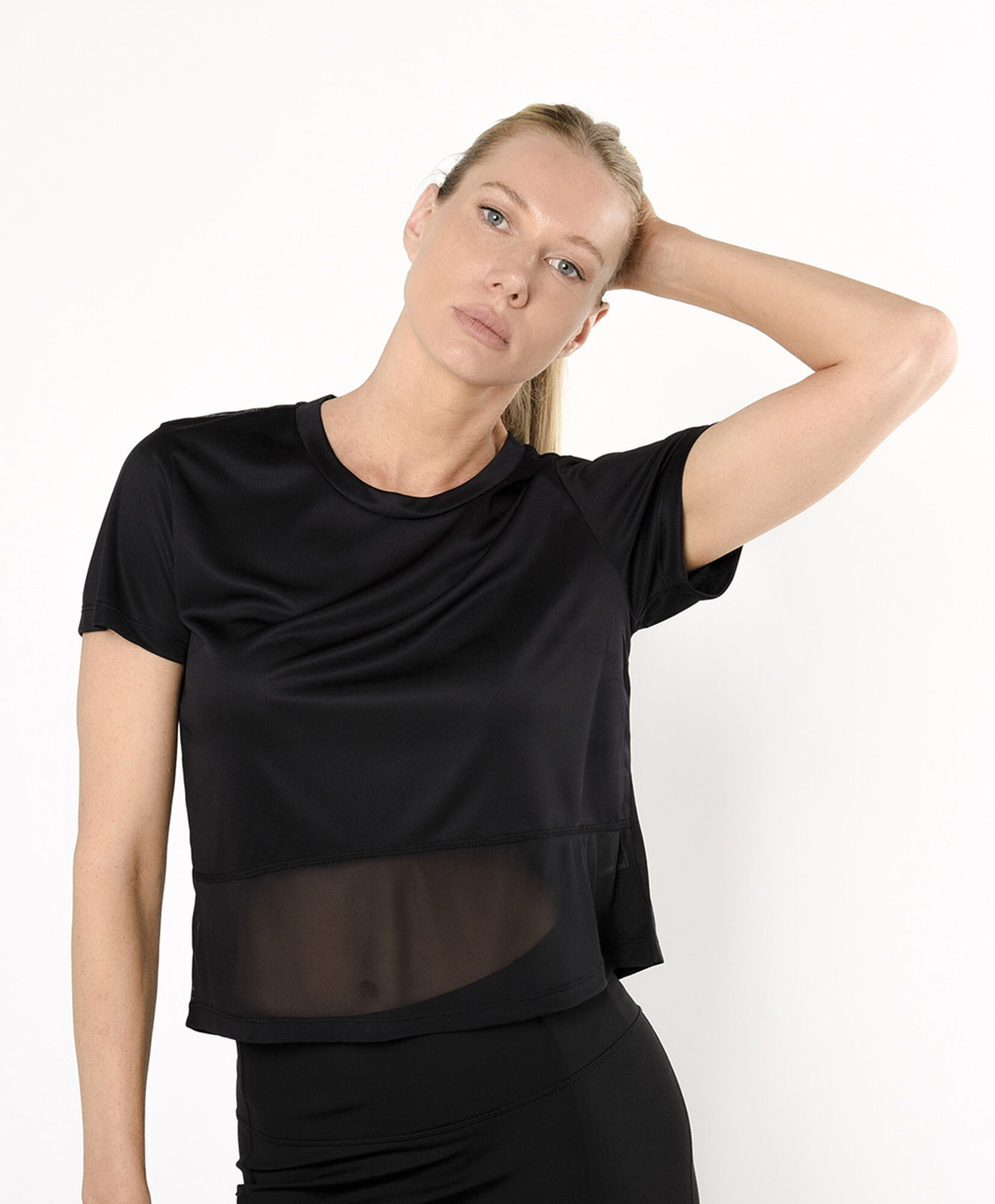 Polera deportiva mujer malla Polera deportiva mujer malla