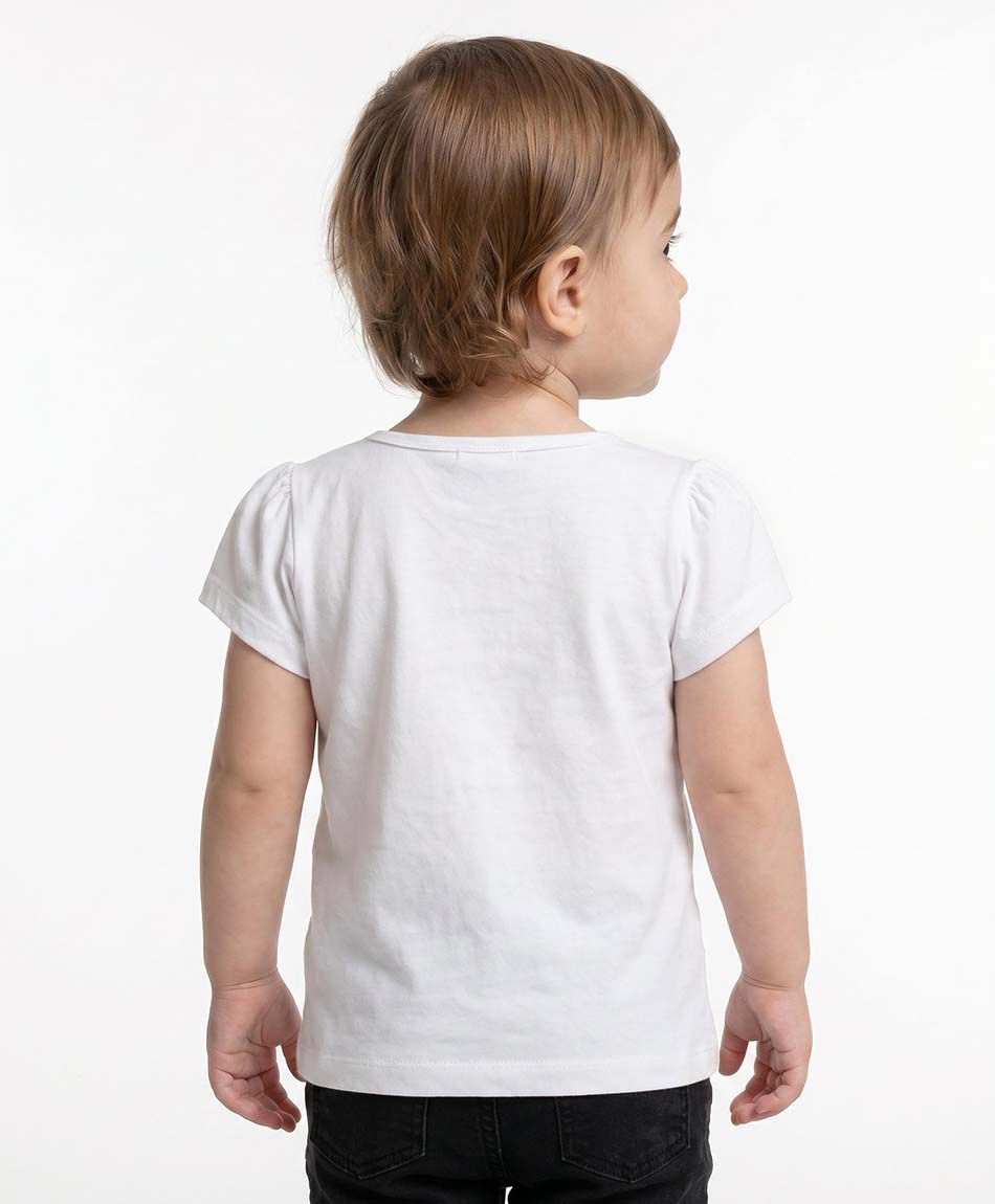 Polera beb&eacute; coraz&oacute;n con flores
