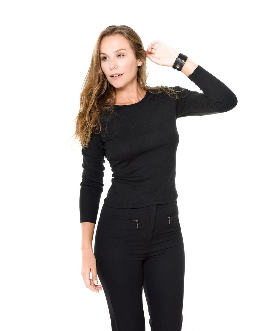 Polera jacquard