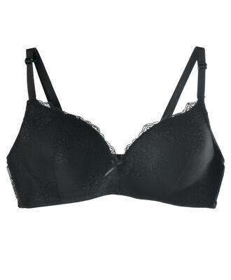 Bralette mujer malla floreada escote en v