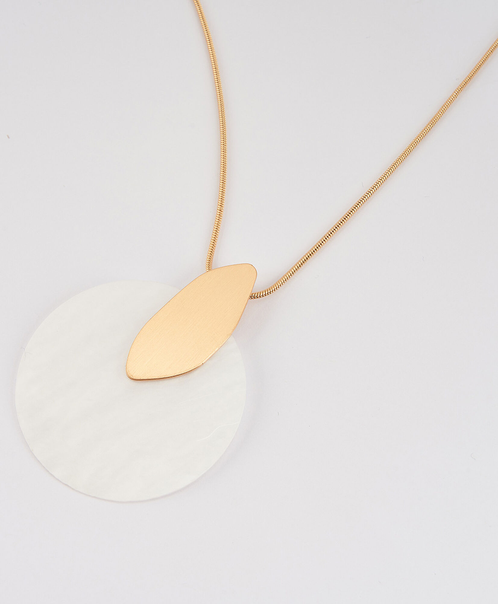 Collar mujer círculo blanco Collar mujer círculo blanco