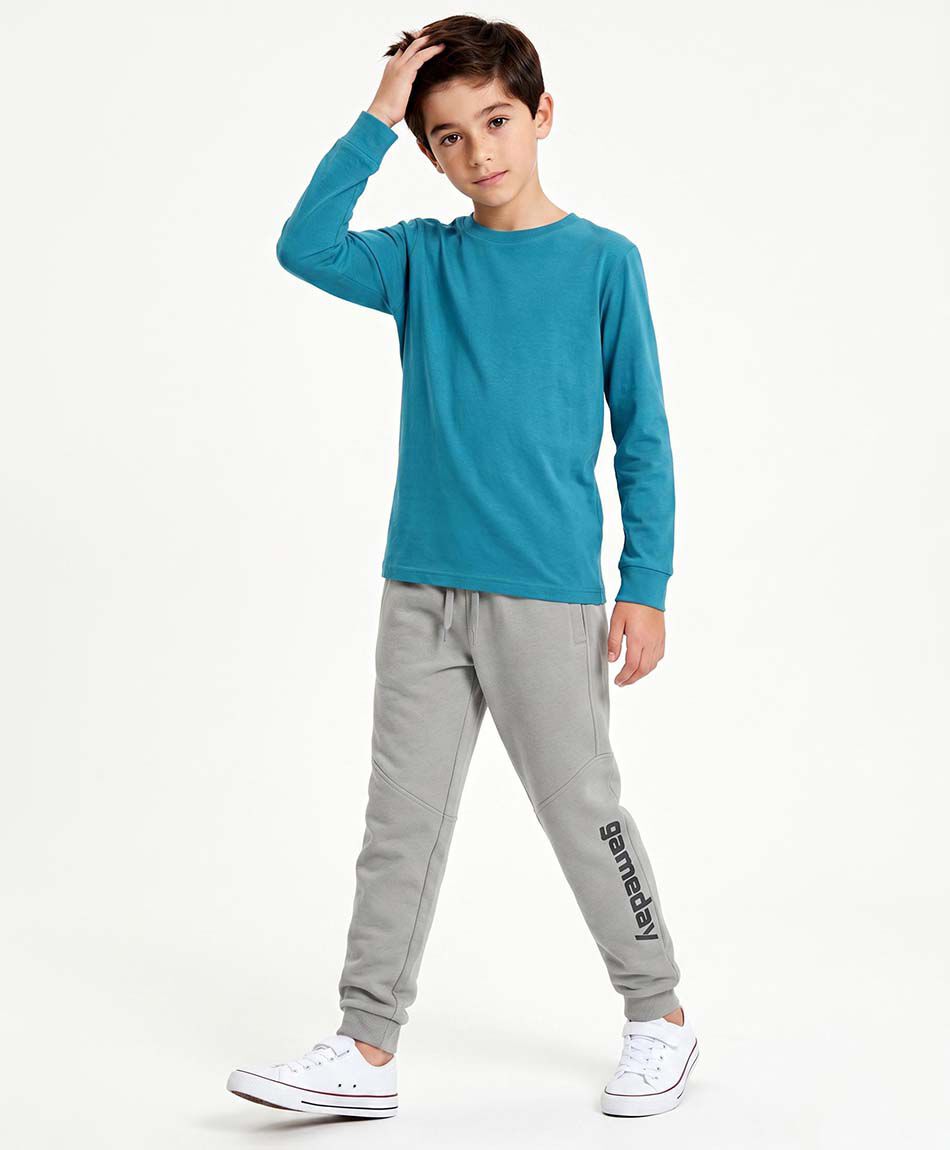 Pantal&oacute;n buzo ni&ntilde;o gris
