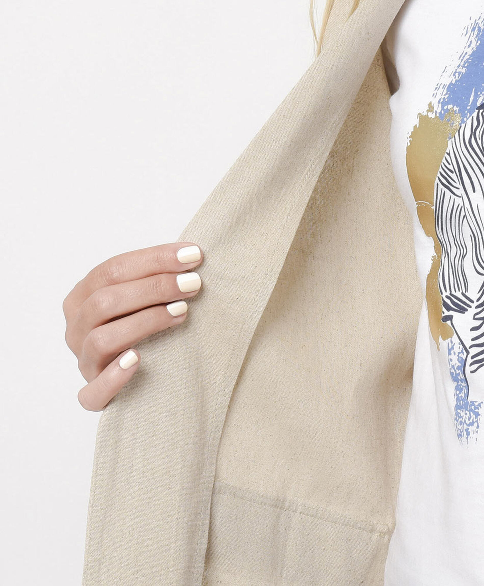 Blazer mujer beige lino Blazer mujer beige lino