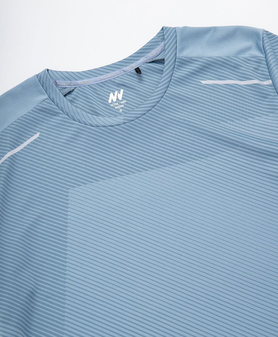 Polera deportiva hombre mini l&iacute;neas
