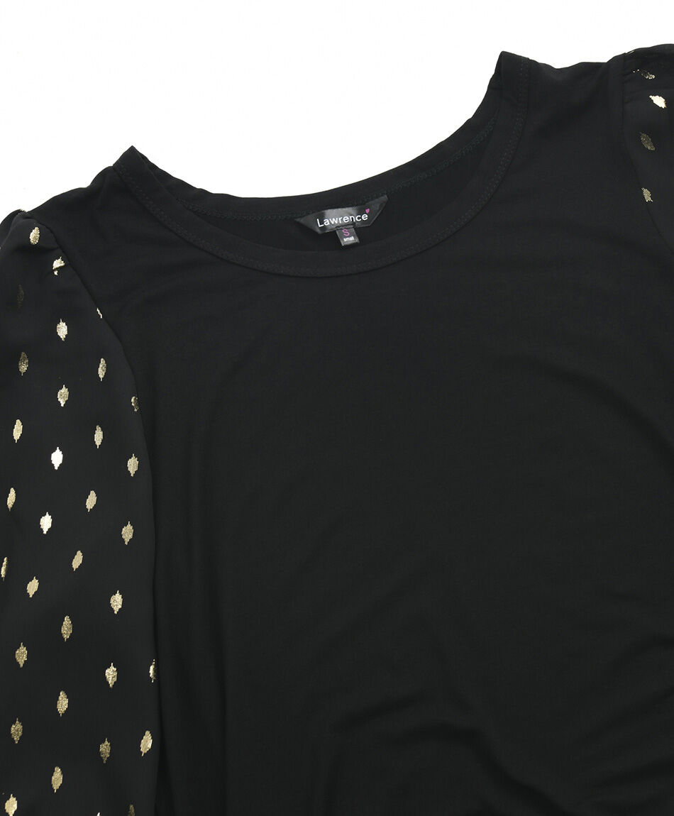 Polera mujer print mangas