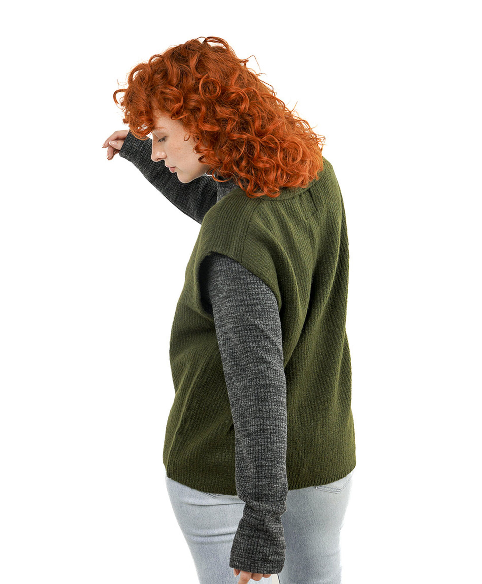 Sweater mujer cuello v sin mangas Sweater mujer cuello v sin mangas