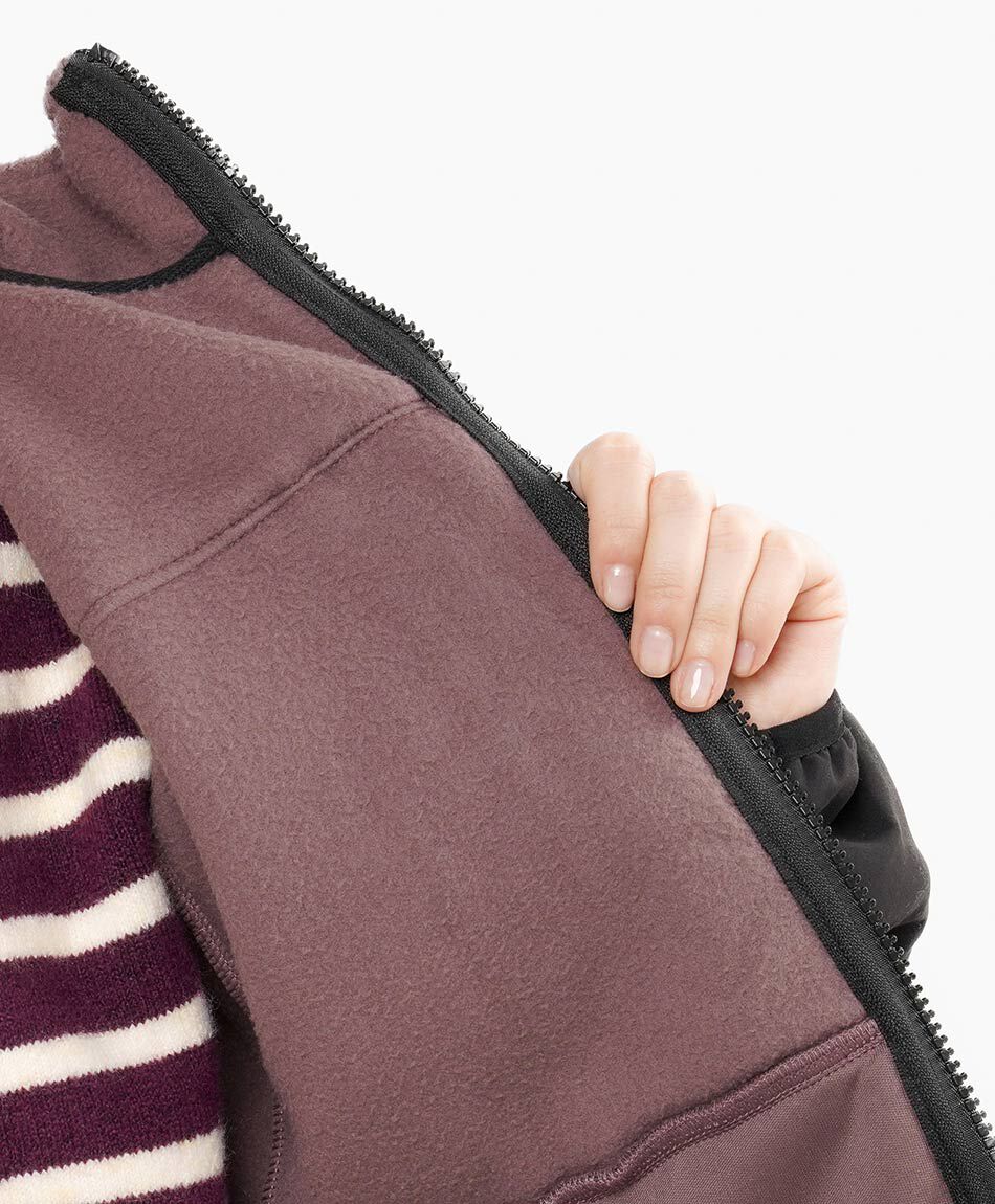 Polar mujer fleece mix  morado