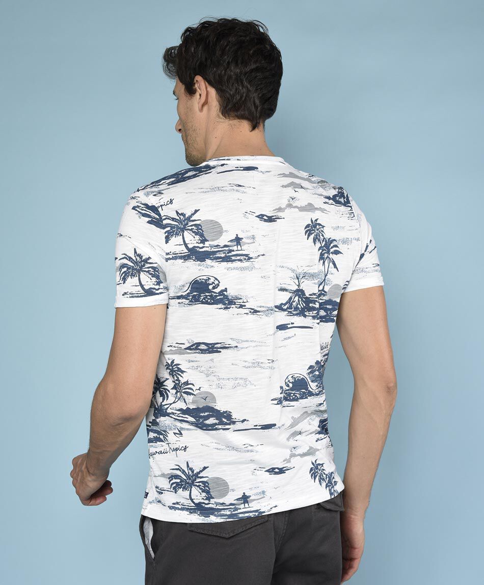 Polera manga corta cuello redondo
