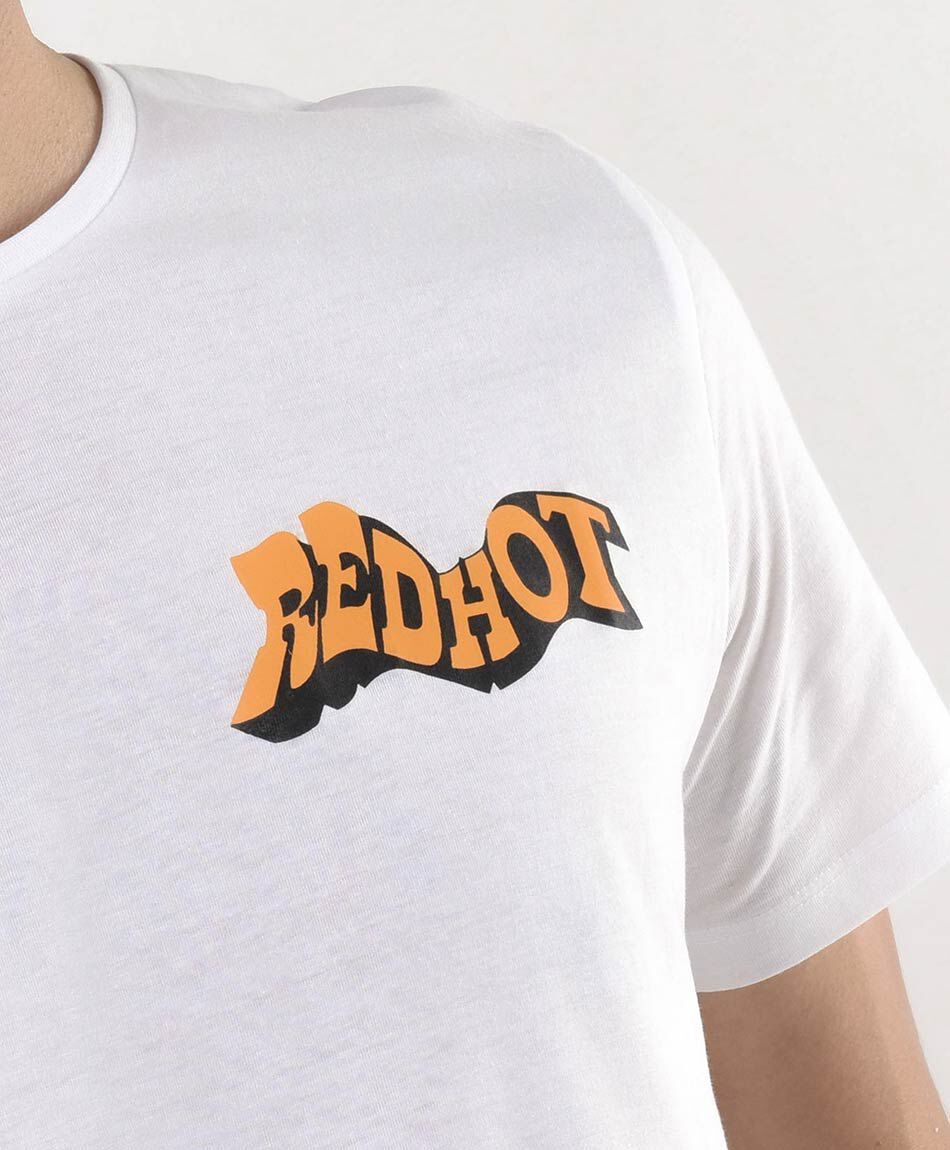 Polera hombre doble estampado frase