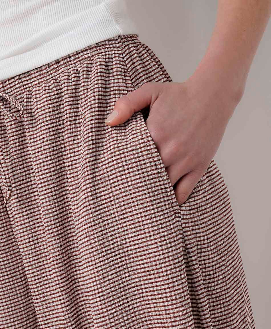 Pantal&oacute;n mujer balloon check