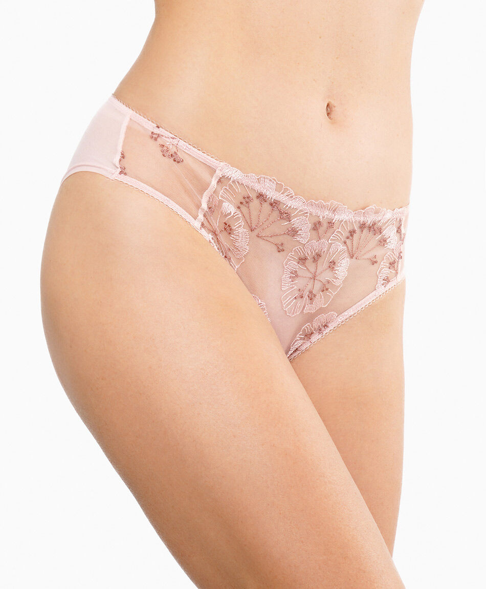 Pantaleta mujer mesh orqu&iacute;deas