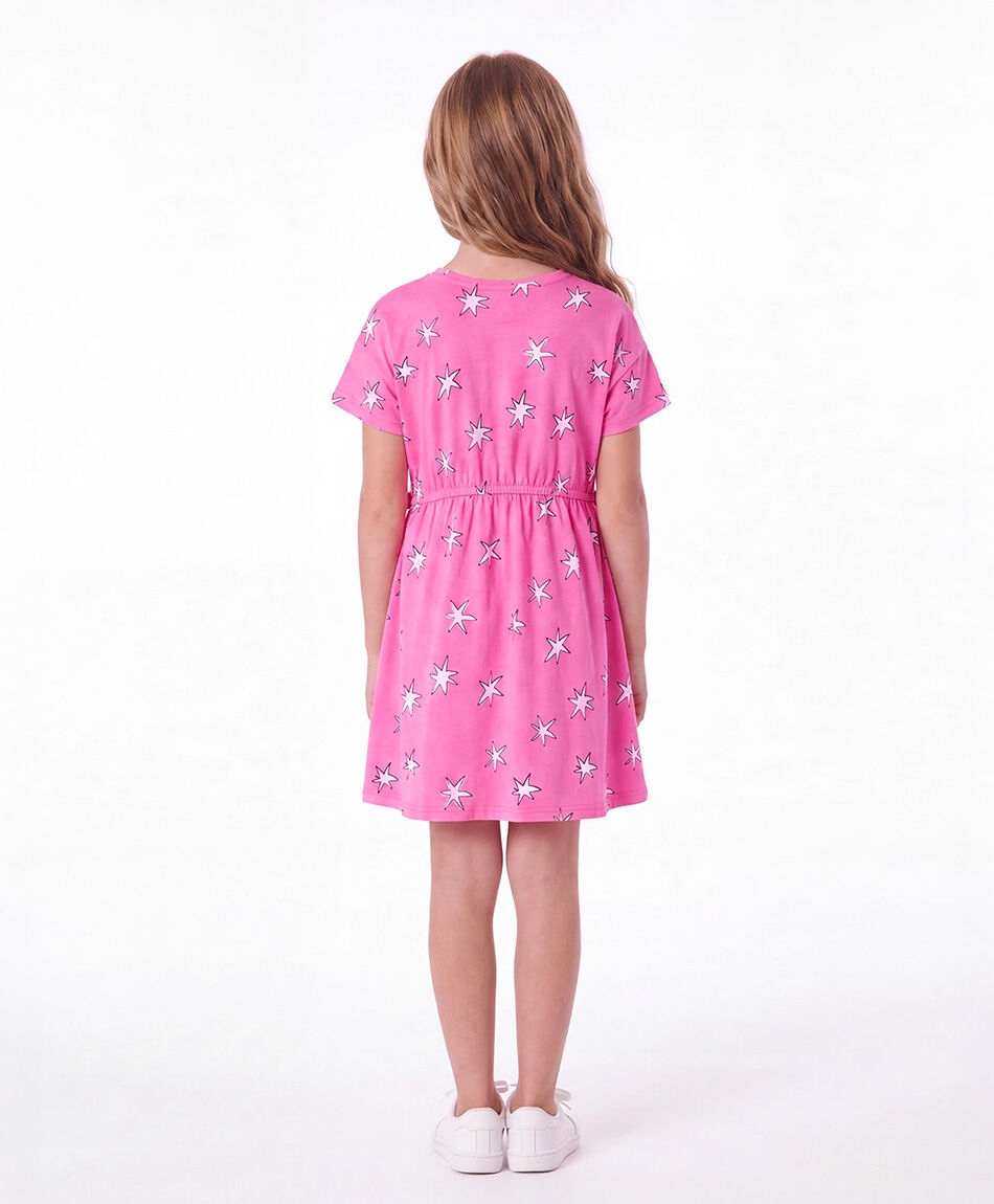 Vestido ni&ntilde;a flor estrella