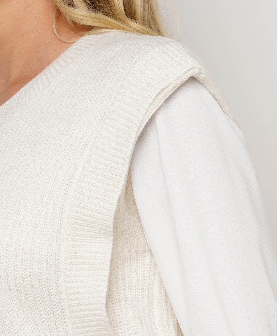 Sweater mujer sin mangas vuelos