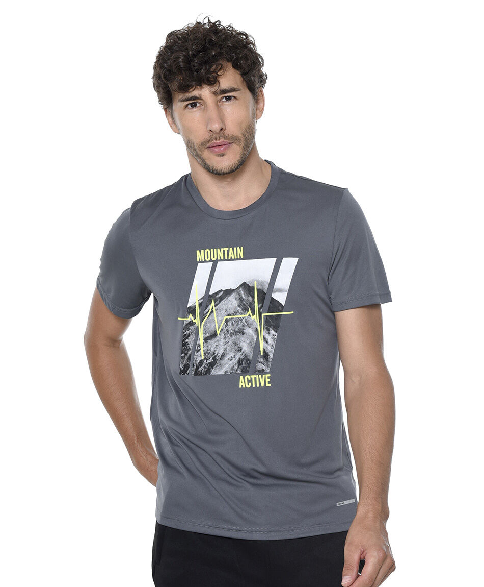Polera deportiva print