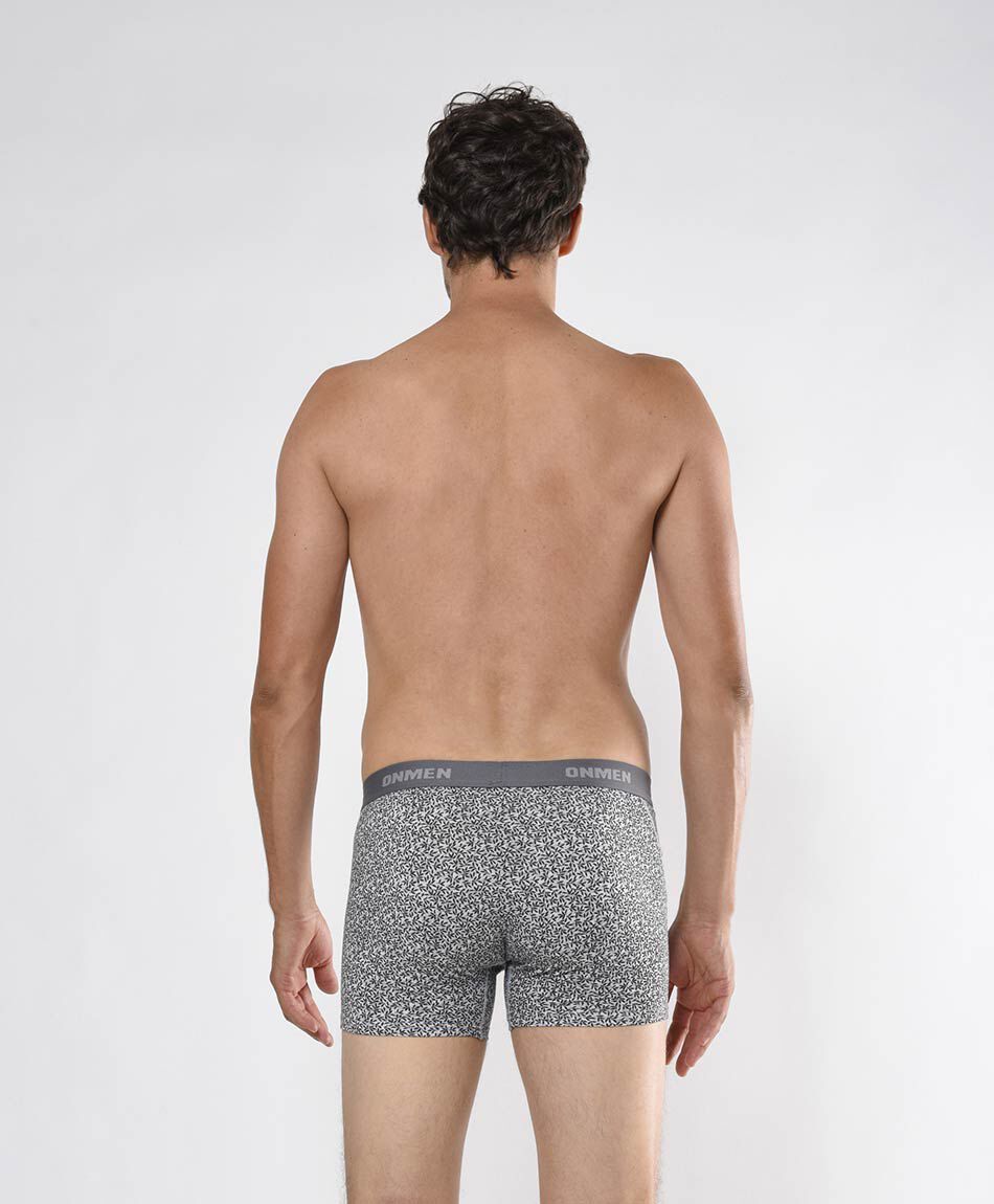 Pack 2 boxer hombre estampados l&iacute;neas y hojas