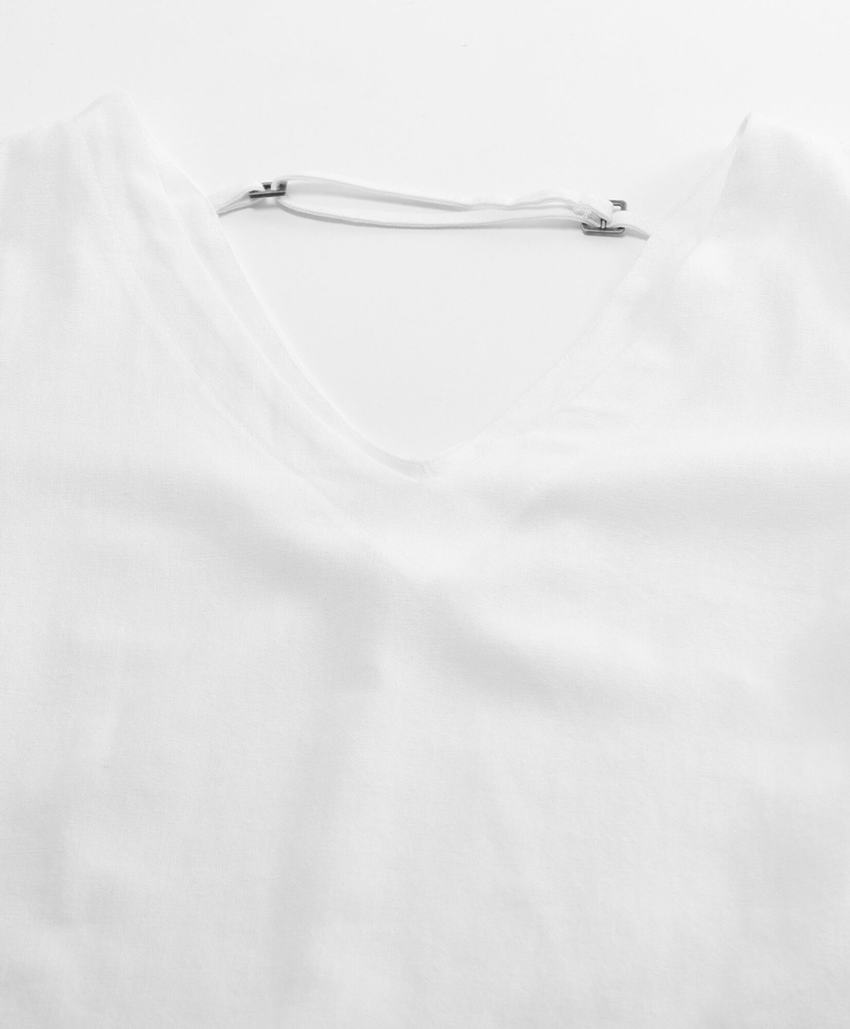 Blusa mujer cuello en v lino Blusa mujer cuello en v lino