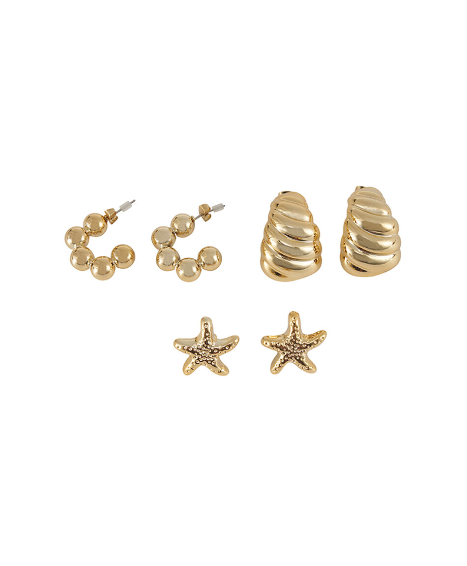 Set 3 aros mujer mar