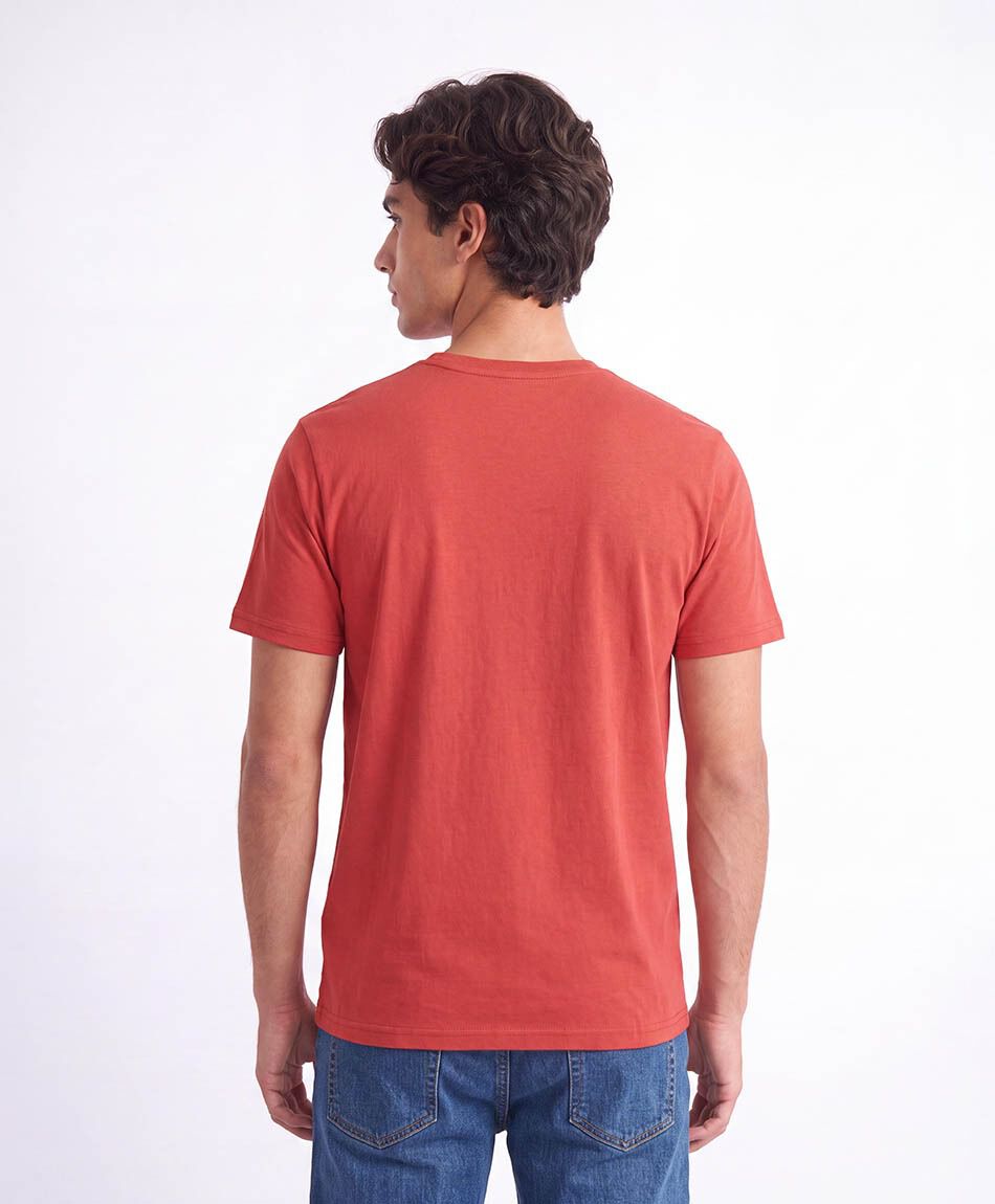 Polera hombre lisa logo