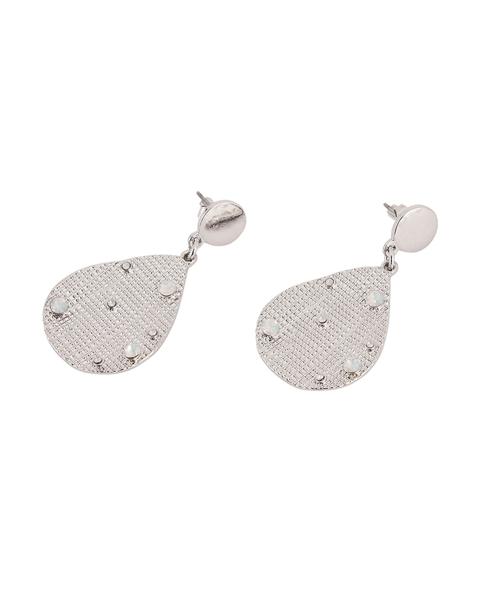 Aros mujer piedras blancas Aros mujer piedras blancas