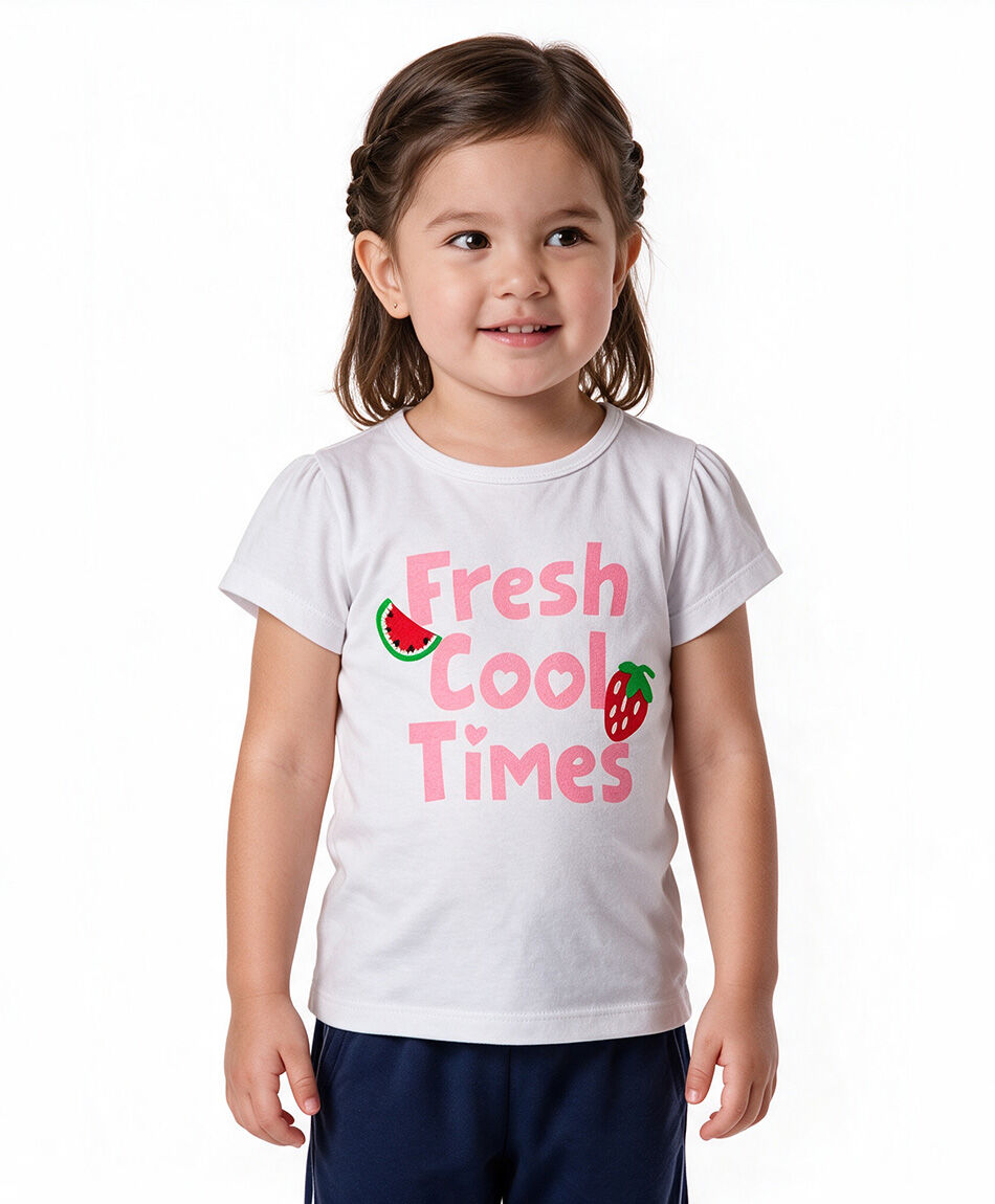 Polera beb&eacute; frutillas