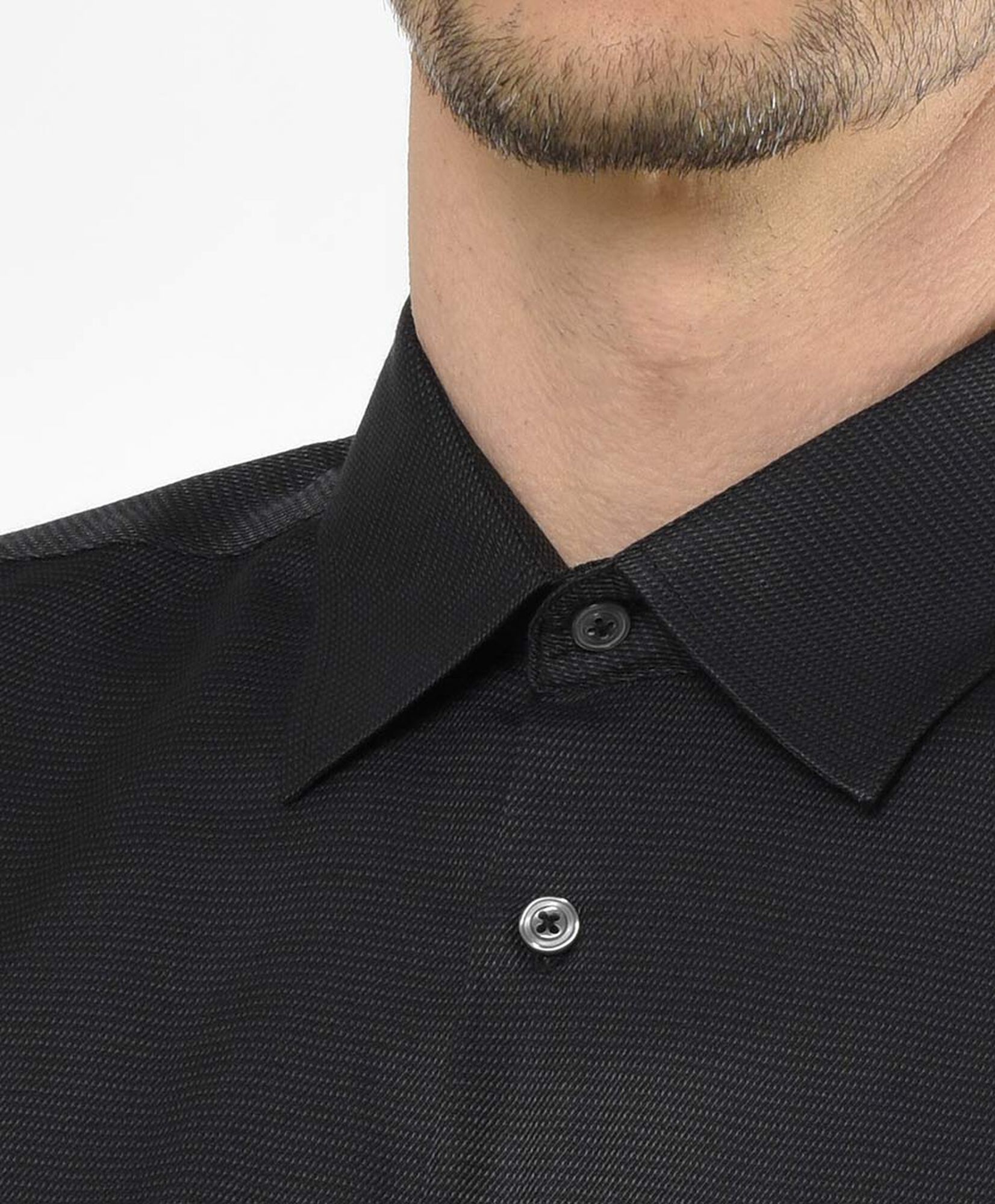 Camisa hombre lisa negra Camisa hombre lisa negra