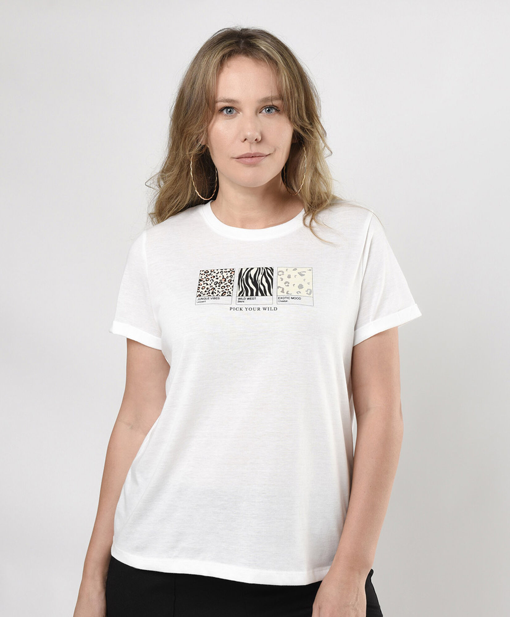 Polera mujer trilogía animal print Polera mujer trilogía animal print