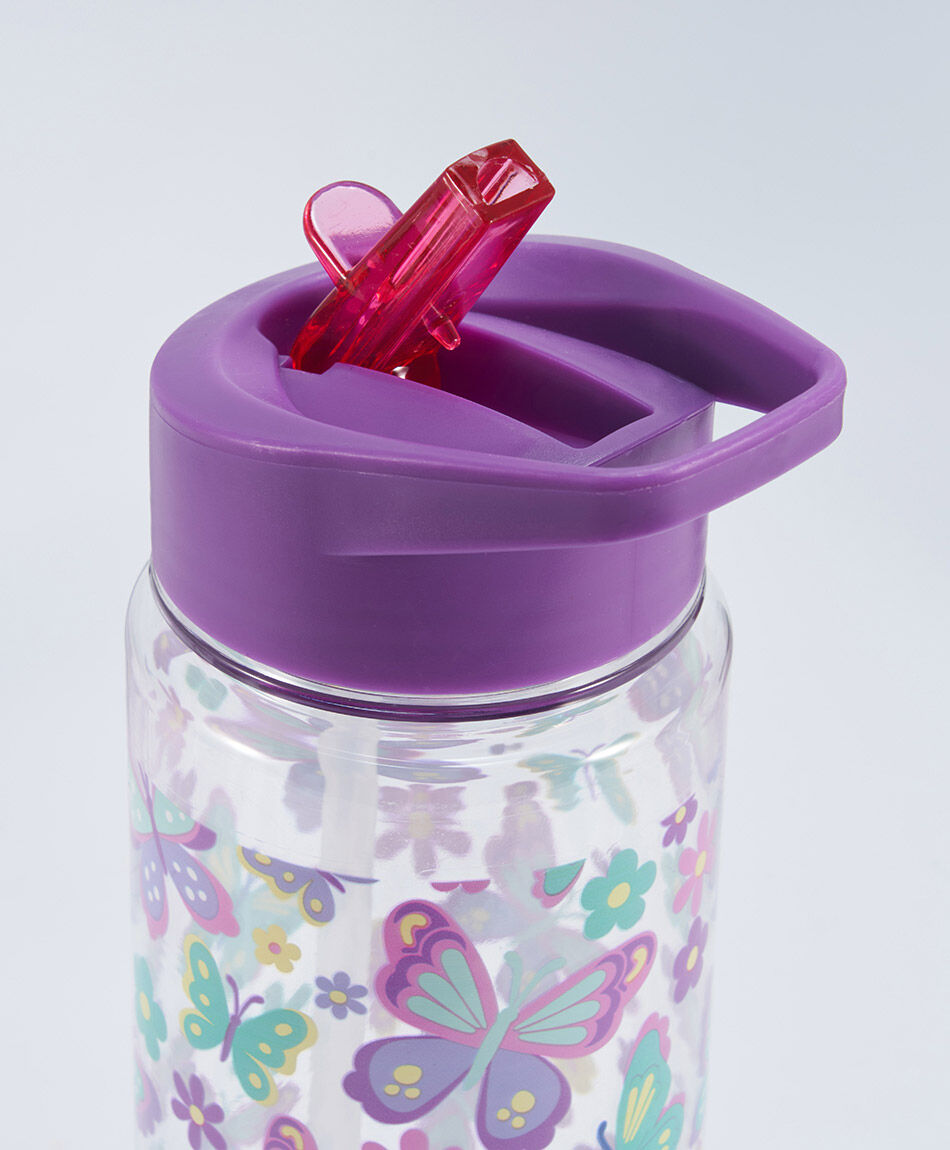 Botella escolar mariposas