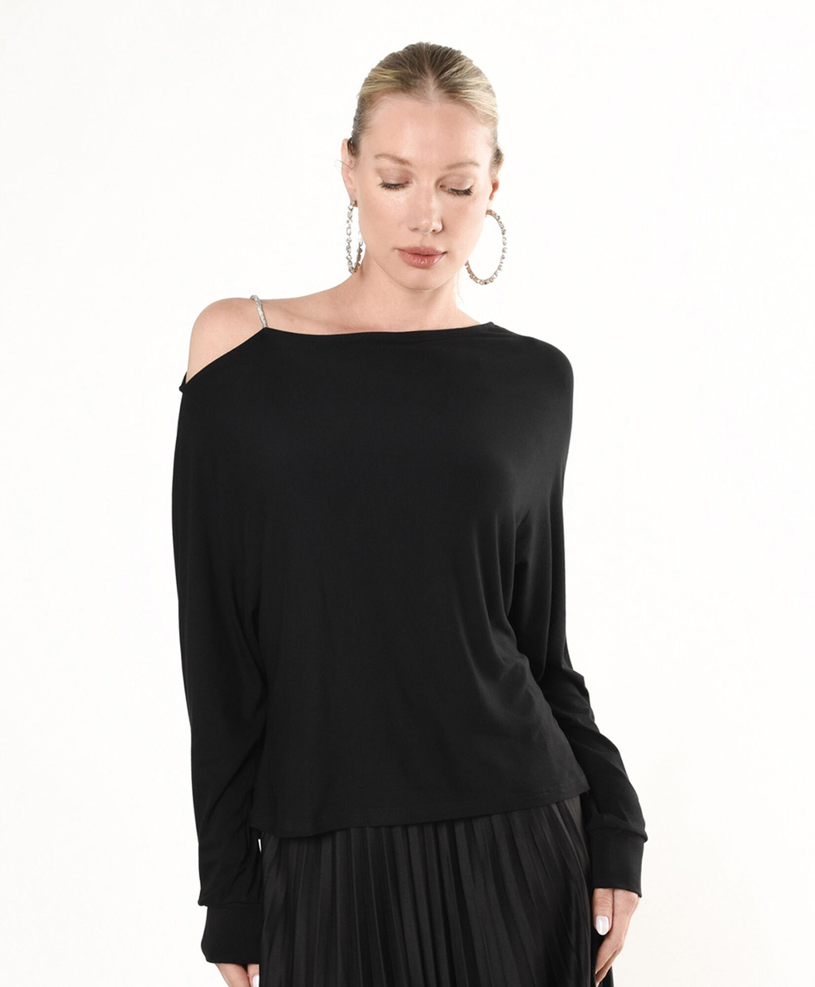 Polera mujer tirante brillante Polera mujer tirante brillante