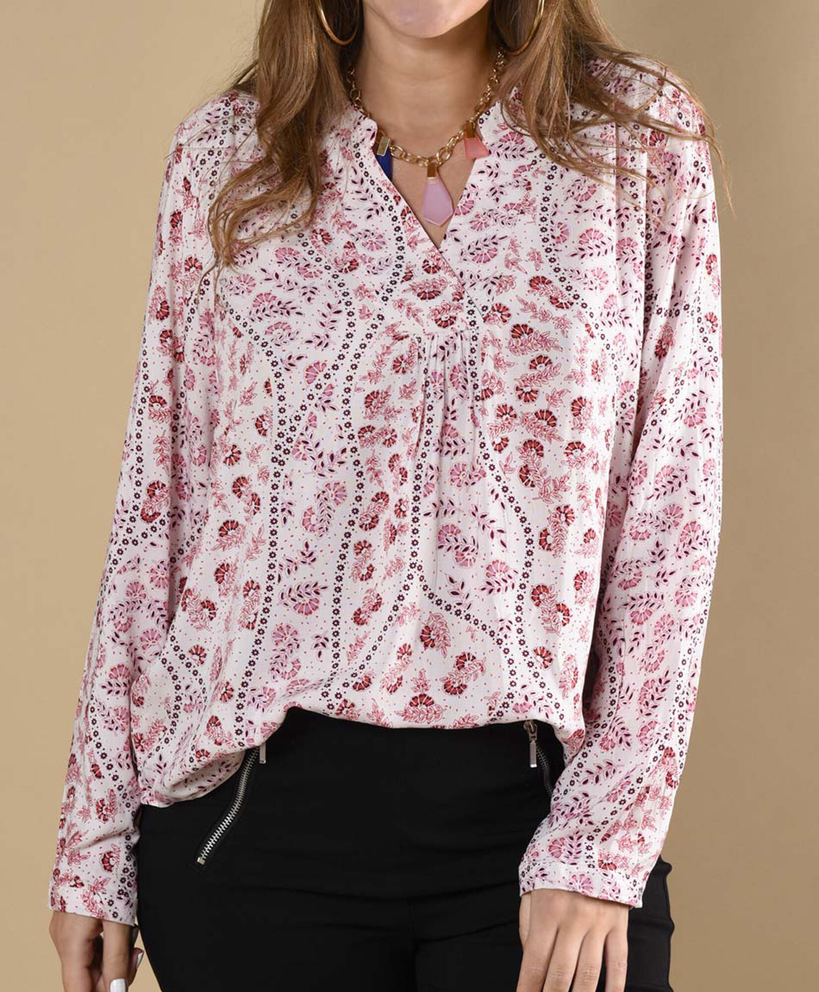 Blusa camisero manga larga Blusa camisero manga larga