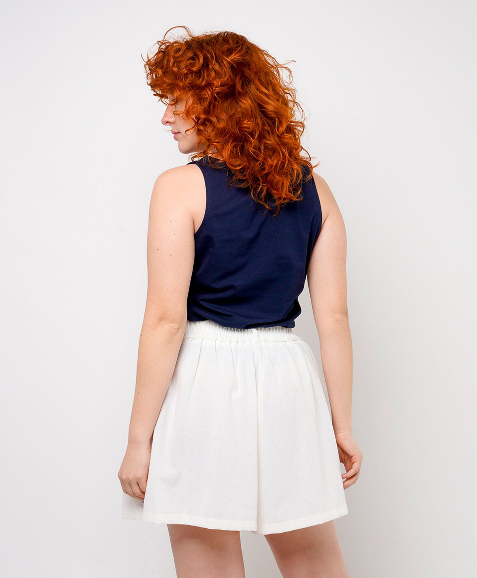 Short mujer bolsillos tableada Short mujer bolsillos tableada