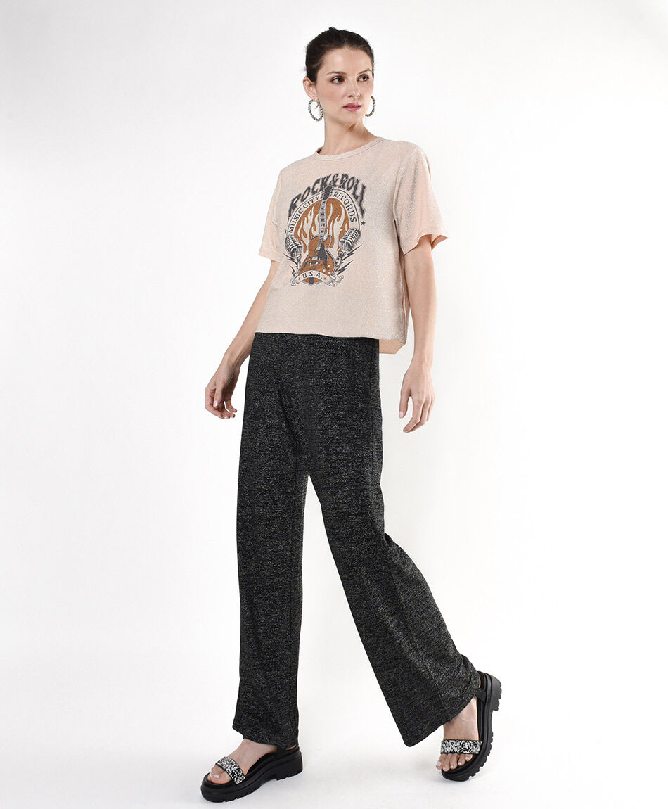 Pantalón mujer brillante